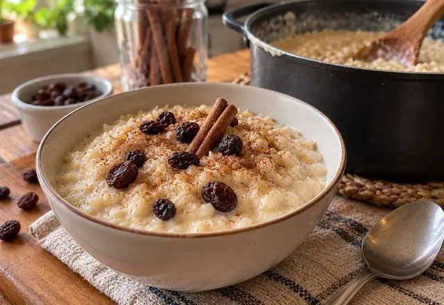 Arroz con leche cremoso, receta con productos de Distribuciones Caquetá