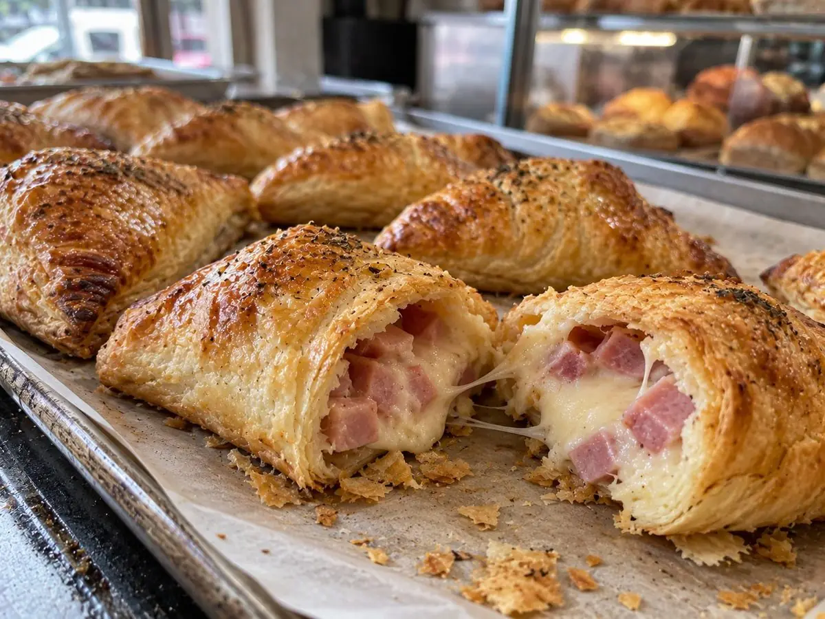 Empanadas de jamón y queso lista para servir